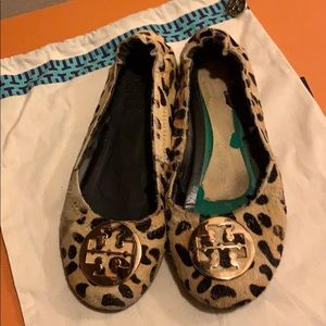 TB leopard print suede flats❤️